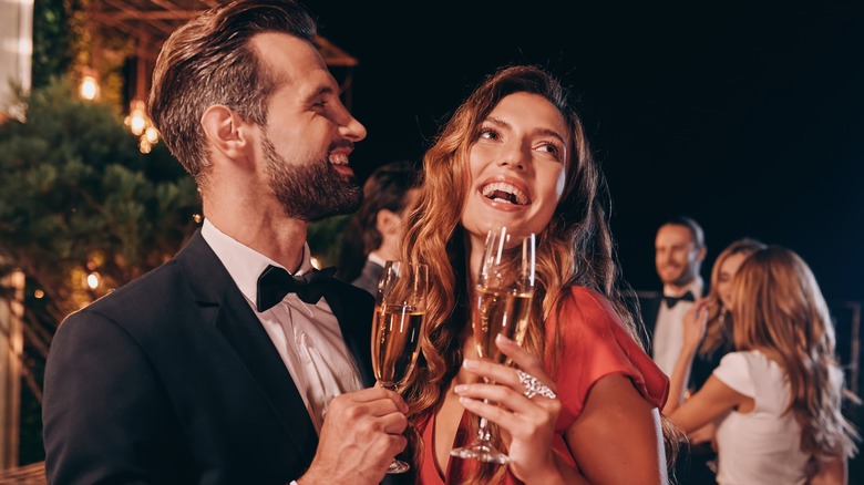 Couple celebrates a new year 