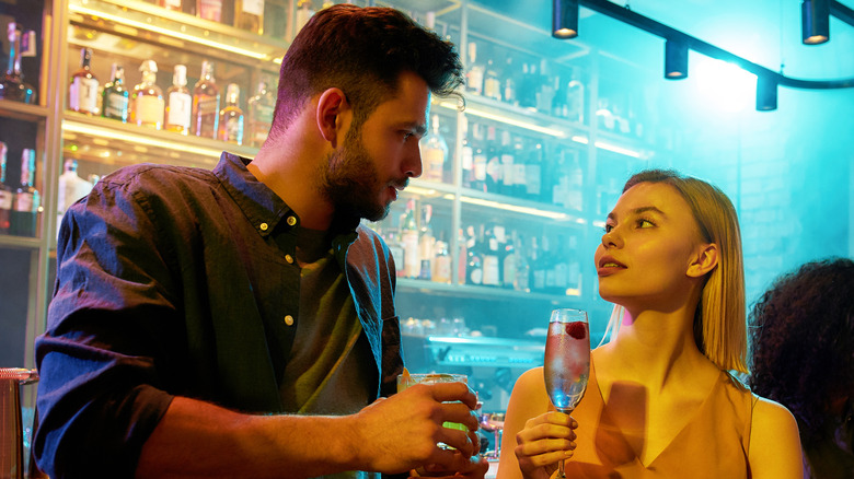 couple at a bar