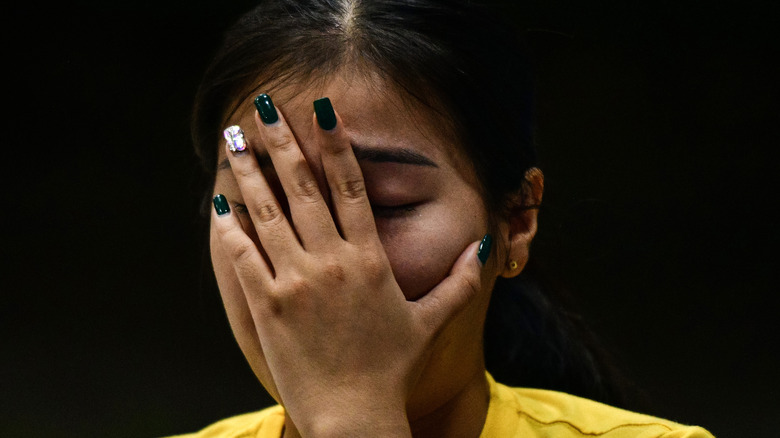 woman grieving