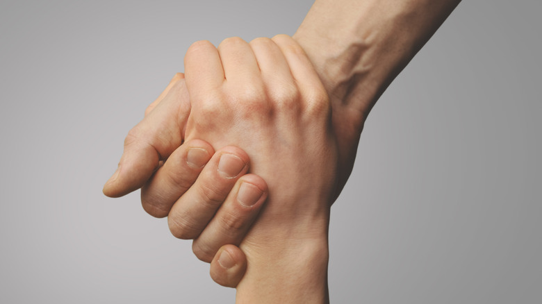 hands holding hands