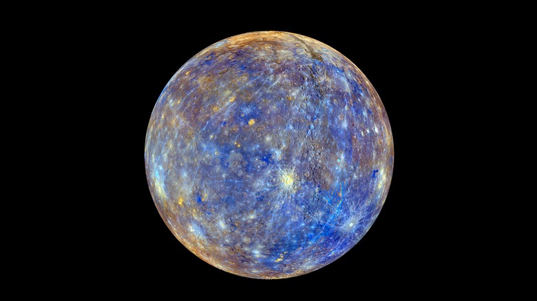 Mercury in the night sky