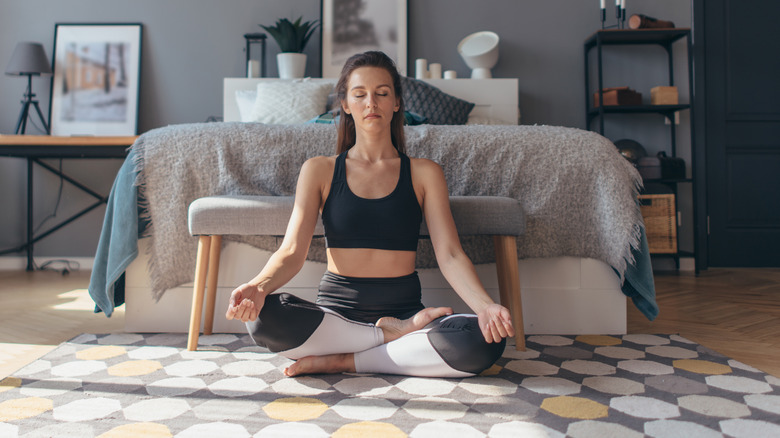 Woman doing yoga 