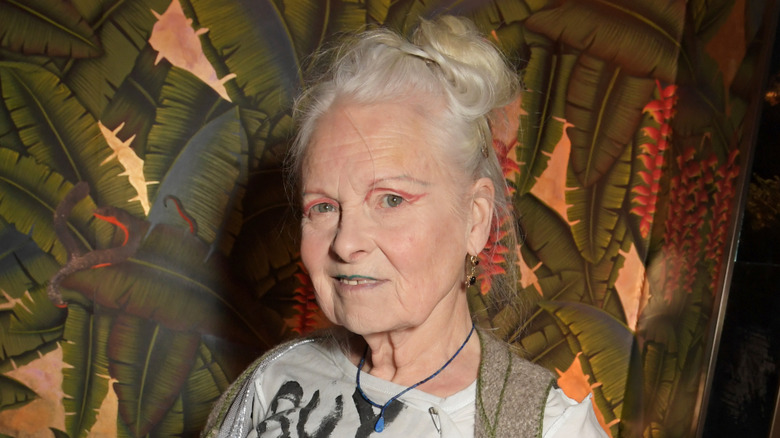 Designer Vivienne Westwood smiling