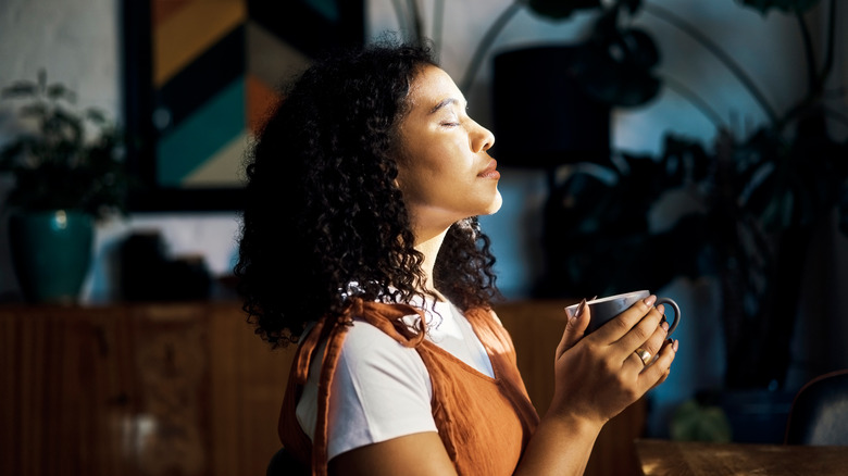 Woman meditating 