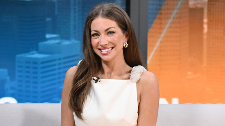 Stassi Schroeder with medium brown hair