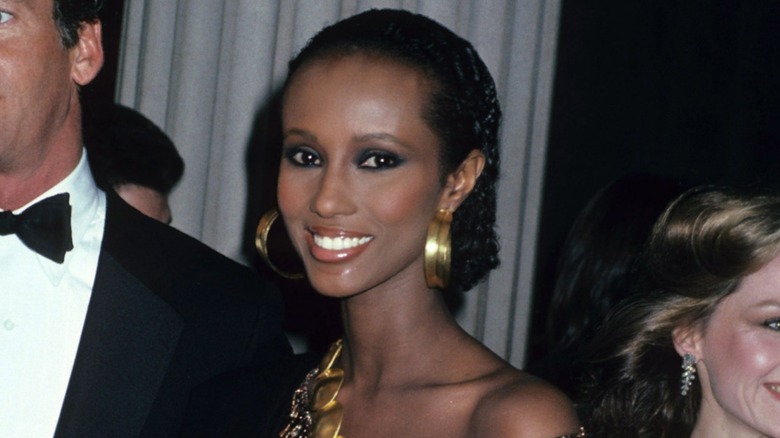 Iman at the Met Gala in 1981.