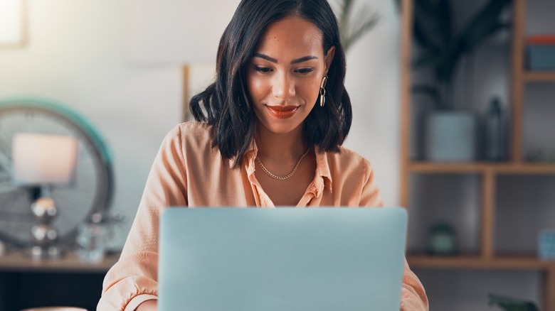 Woman with laptop