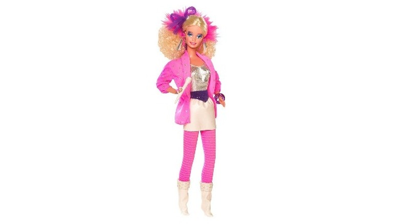 Reproduction of 1986 Barbie and the Rockers Barbie doll