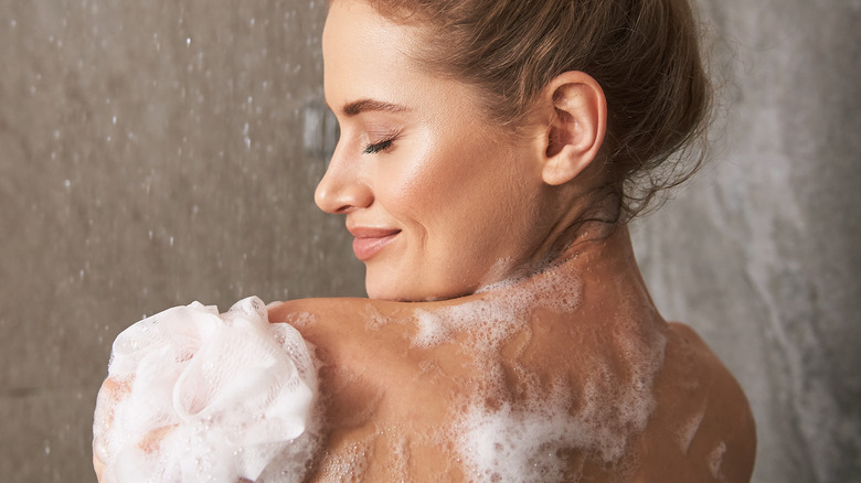 Woman in the shower