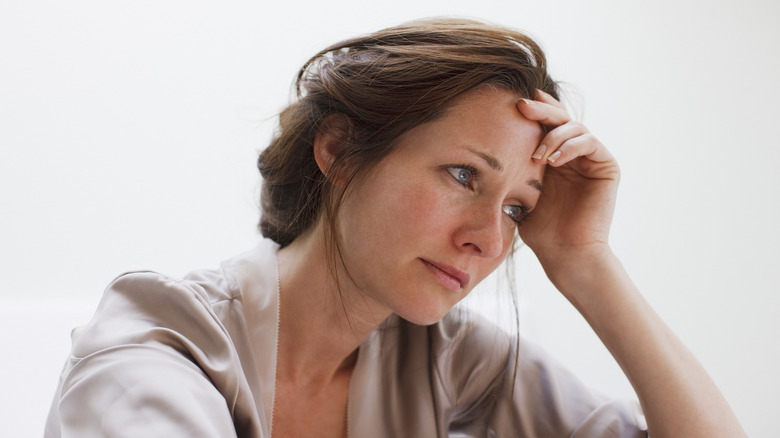 woman who looks worried