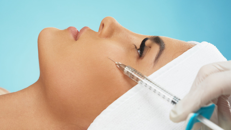 A woman getting Botox