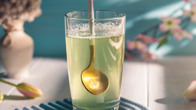 collagen in a glass