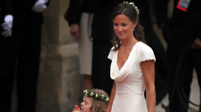 Pippa Middleton as maid of honor for Kate Middleton in 2011