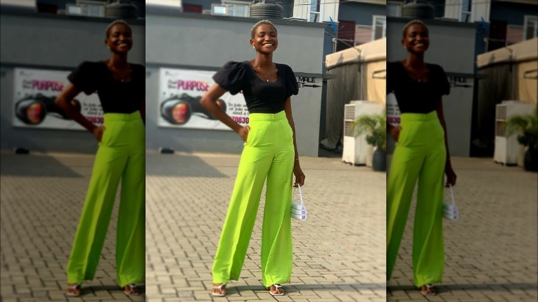 Lime Green Satin Pants - Wide Leg Pants - Satin Trouser Pants - Lulus