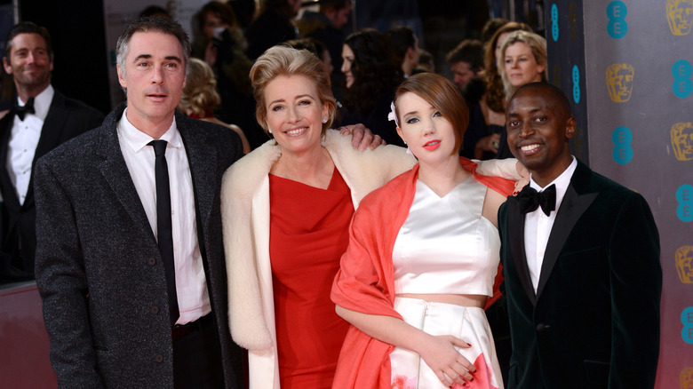 Emma Thompson, Greg Wise, and Tindyebwa Agaba Wise support Gaia Wise at the "Dead of Winter" premiere