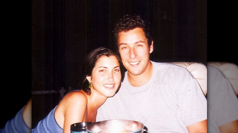 Jackie Titone and Adam Sandler photographed together early in their relationship
