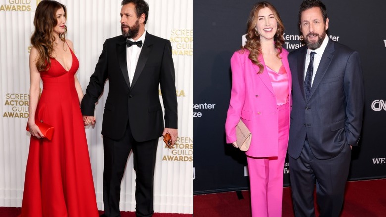 Jackie and Adam Sandler at the SAG awards, and the Kennedy Center