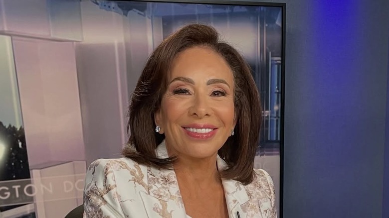 Jeanine Pirro wearing a white jacket