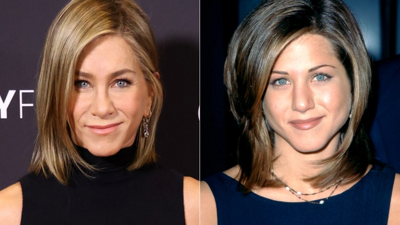 Jennifer Aniston in 2024 and 1995