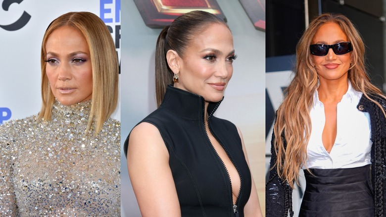 Jennifer Lopez in 2020, 2023, and 2025