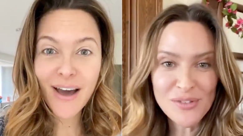 Jill Wagner with wavy hair