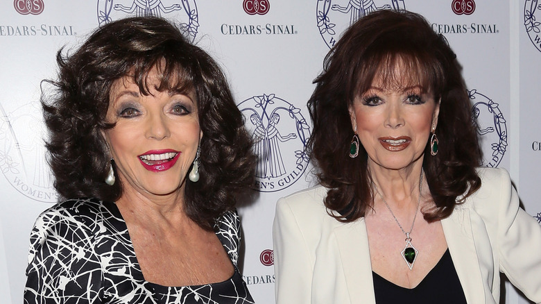 Joan and Jackie Collins on the red carpet in 2014