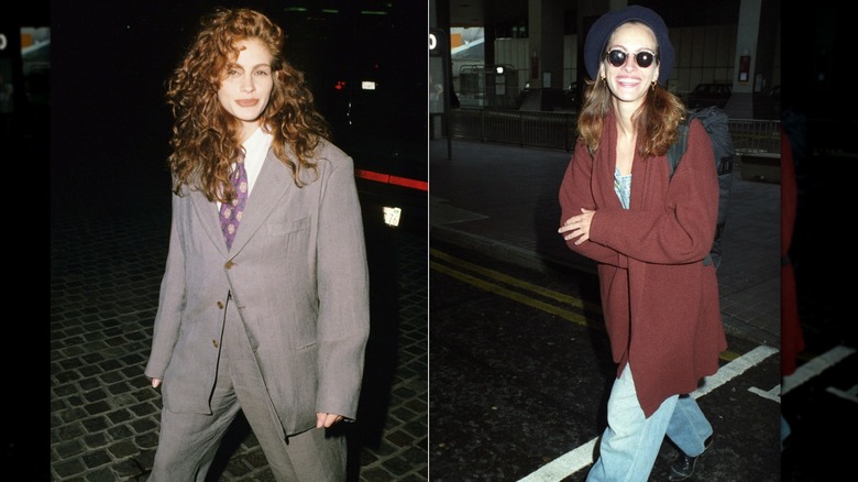 Julia Roberts in 1990 and 1992