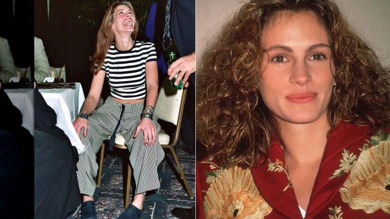 Julia Roberts in 1993 and 1995
