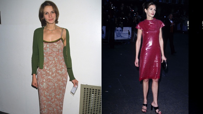Julia Roberts in 1997 and 1999