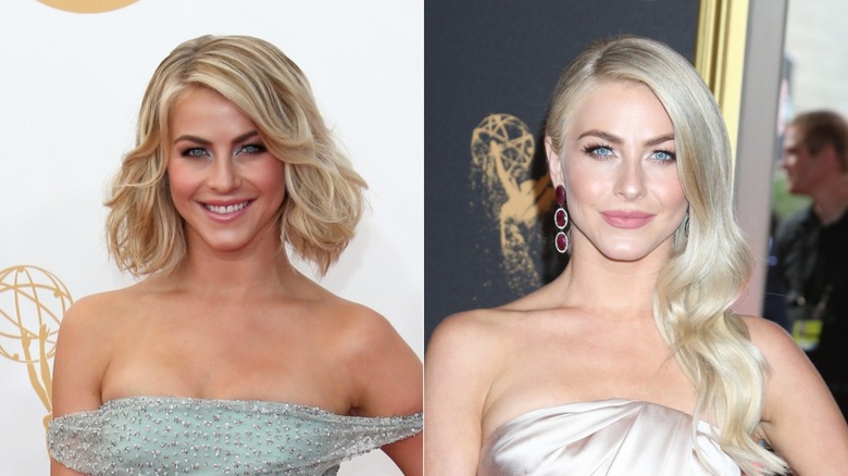 Julianne Hough with a lob and long hair