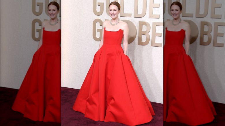 Julianne Moore at the 81st annual Golden Globe Awards in Beverly Hills in January 2024