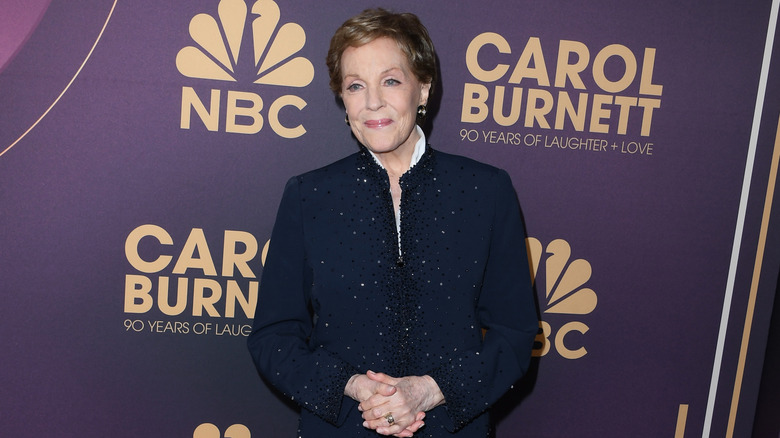 Julie Andrews  wearing her signature pixie cut at an event in 2023