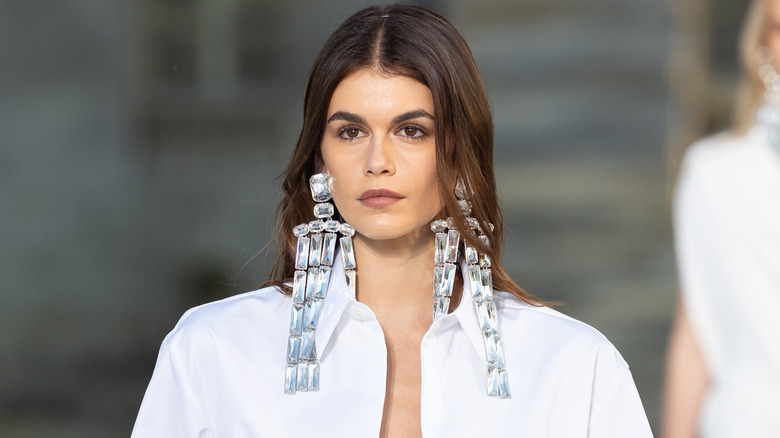 Kaia Gerber on the ramp