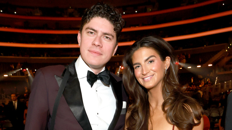 Kaitlan Collins and Emilio Madrid attend the 2026 Grammy Awards