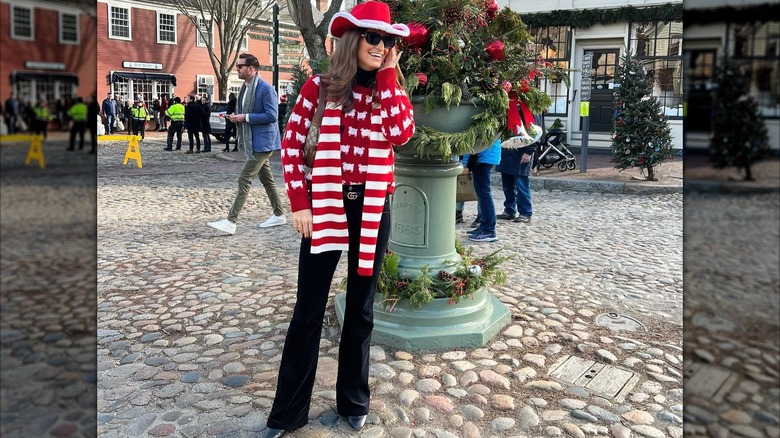 Kaitlan Collins poses for a photo on Nantucket Island in Massachusetts in December 2021