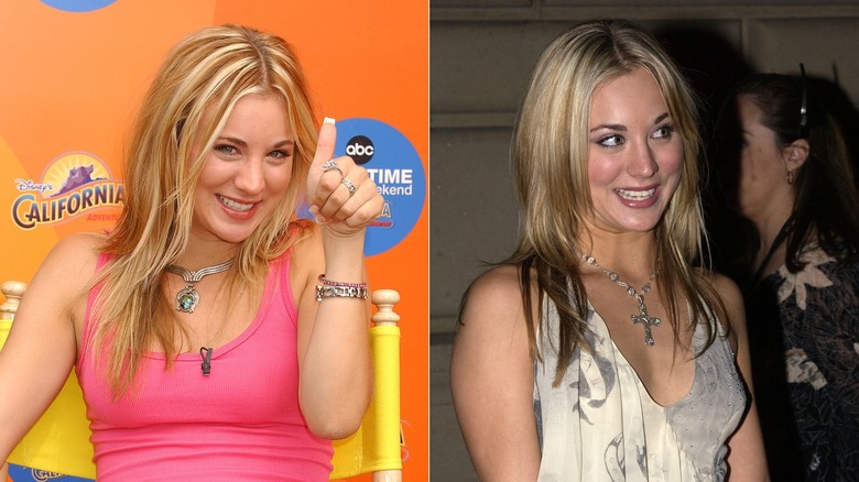 Kaley Cuoco with chunky highlights