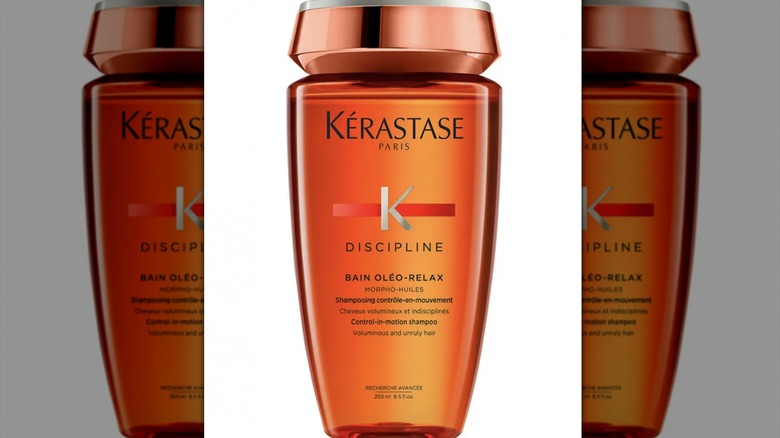 bottle of Kerastase shampoo