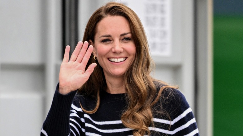 A photo of Kate Middleton at a sailing event in 2022.