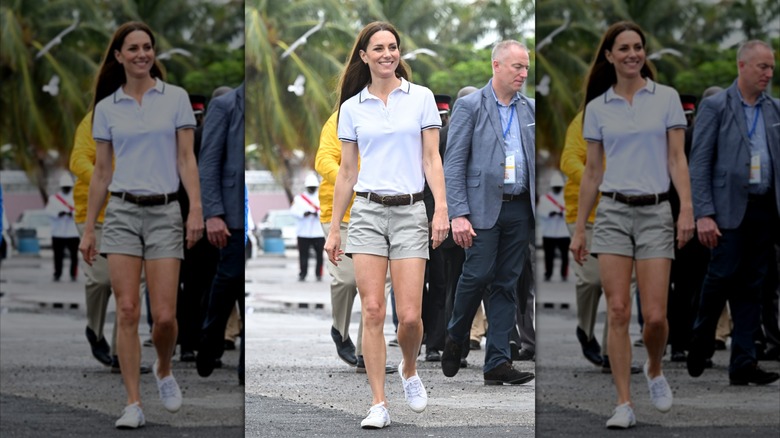Kate Middleton at a sailing event in the Bahamas in 2022.