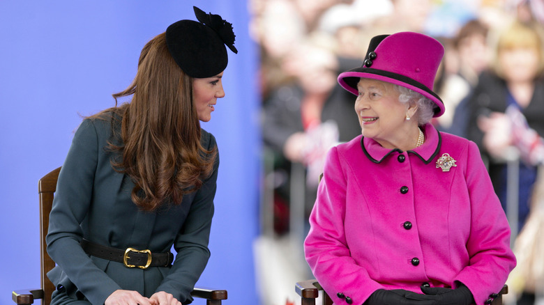 Kate Middleton and Queen Elizabeth