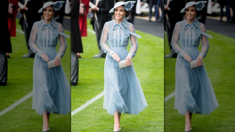 Catherine, Duchess of Cambridge attends day one of Royal Ascot in Ascot, England in June 2019