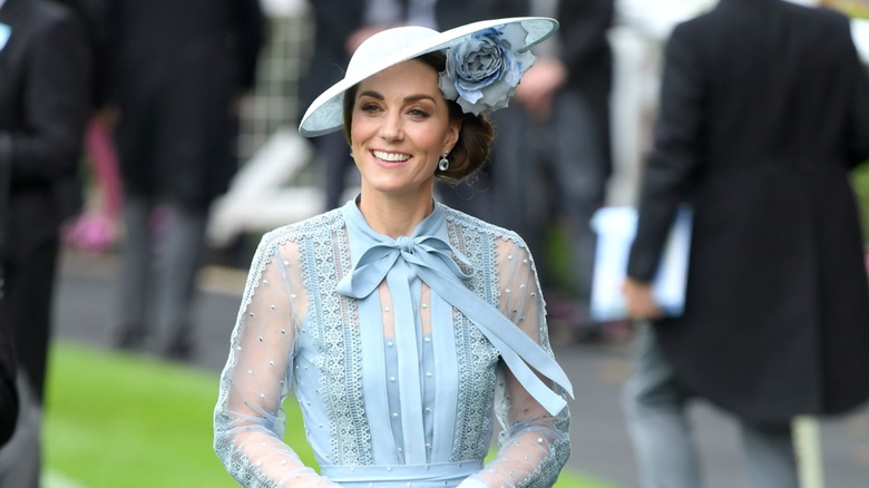 Catherine, Duchess of Cambridge attends day one of Royal Ascot in Ascot, England in June 2019