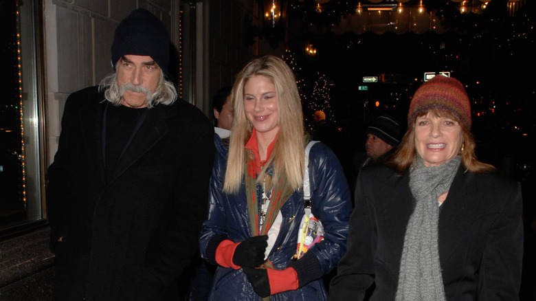 Sam Elliott and Katharine Ross pictured with their daughter Cleo in 1993.