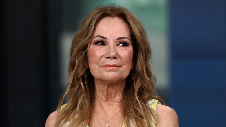 Kathie Lee Gifford frowning slightly