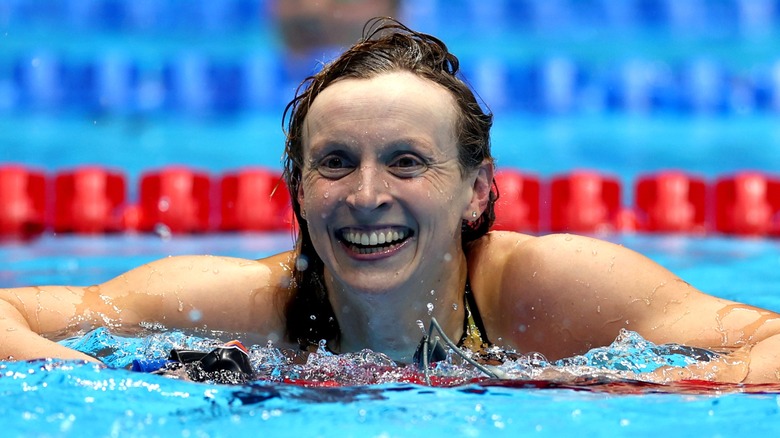 Katie Ledecky in swimming pool
