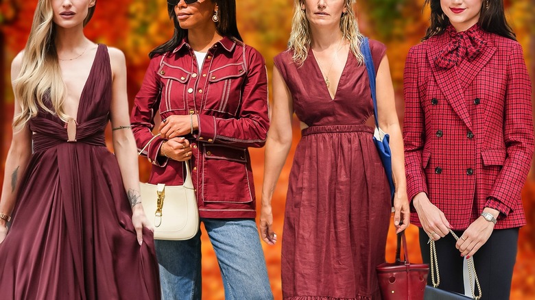 Four women wearing tomato aesthetic