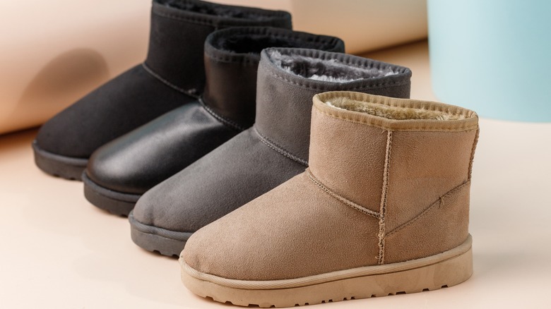 Four UGG boots different colors 