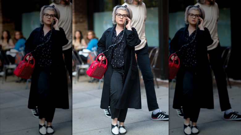Kelly Osbourne is seen in Tribeca on September 19, 2018 in New York City