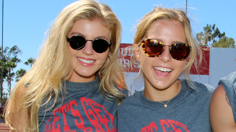 Two women at kickball event