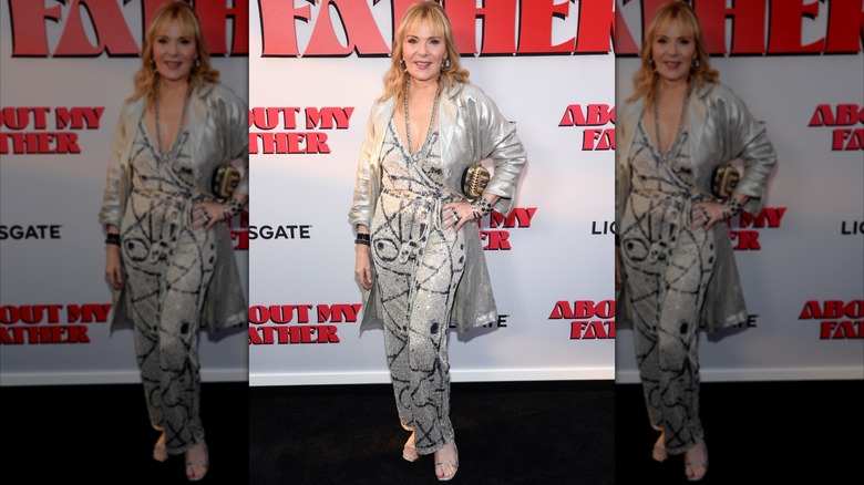Kim Cattrall at the "About My Father" New York City premiere in May 2023